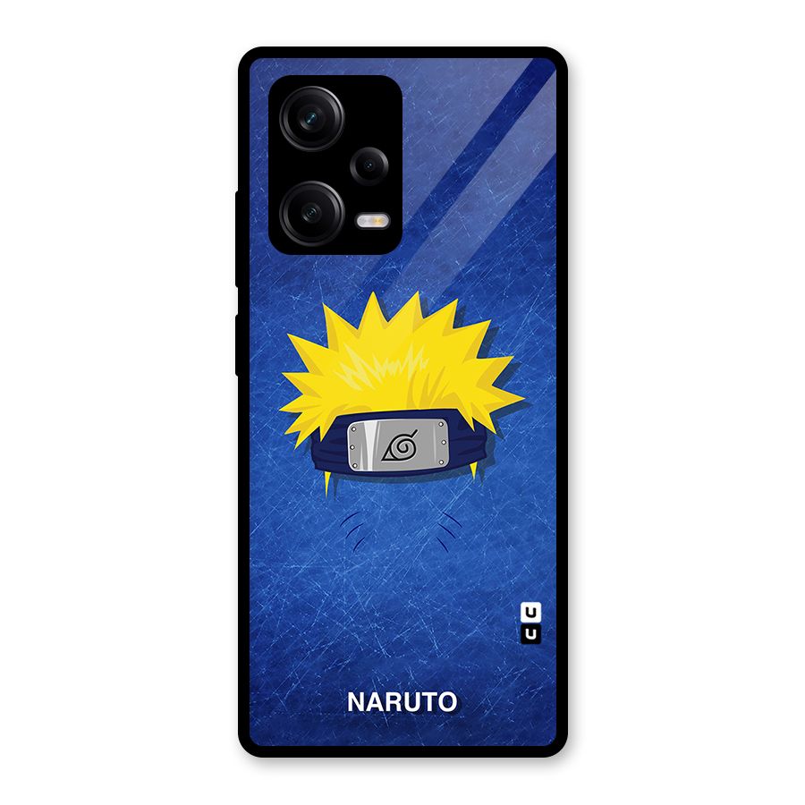 Naruto Headband Minimal Glass Back Case for Redmi Note 12 Pro