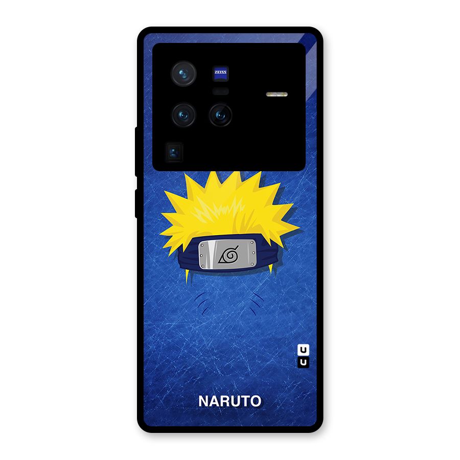 Naruto Headband Minimal Glass Back Case for Vivo X80 Pro