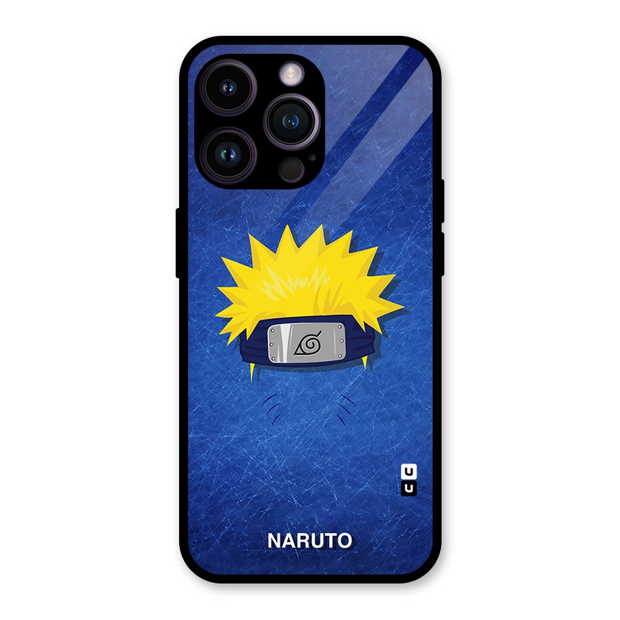 Naruto Headband Minimal Glass Back Case for iPhone 14 Pro Max