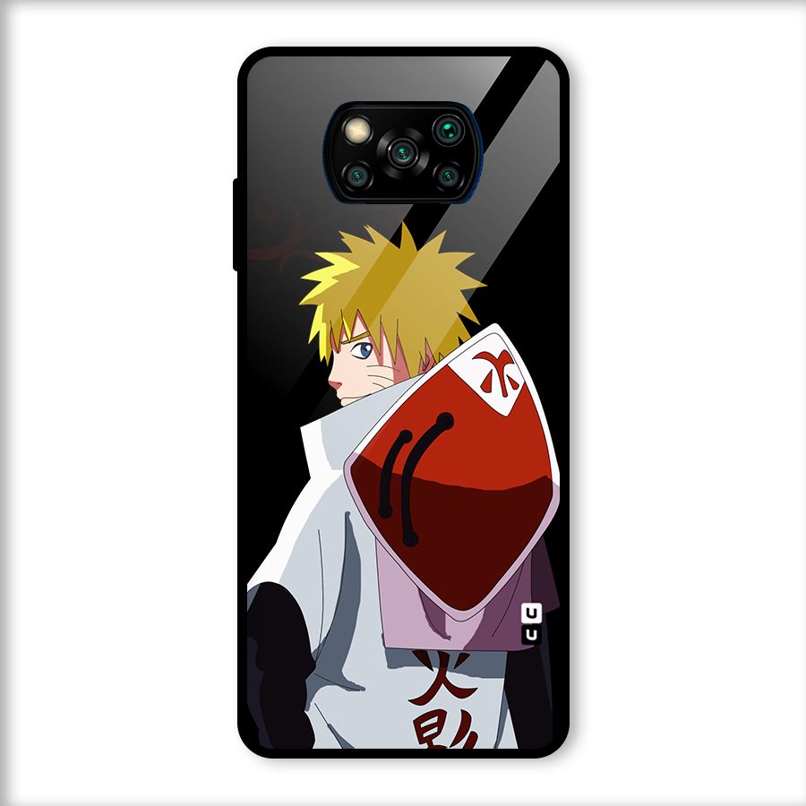 Naruto Hokage Glass Back Case for Poco X3