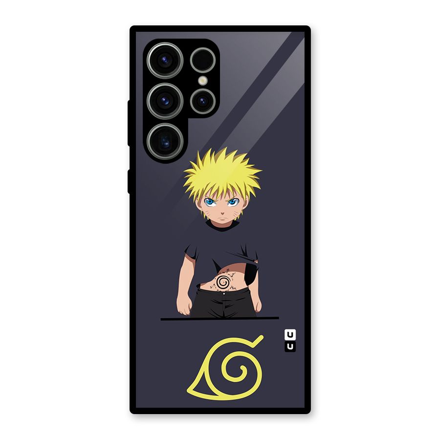 Naruto Kid Glass Back Case for Galaxy S23 Ultra