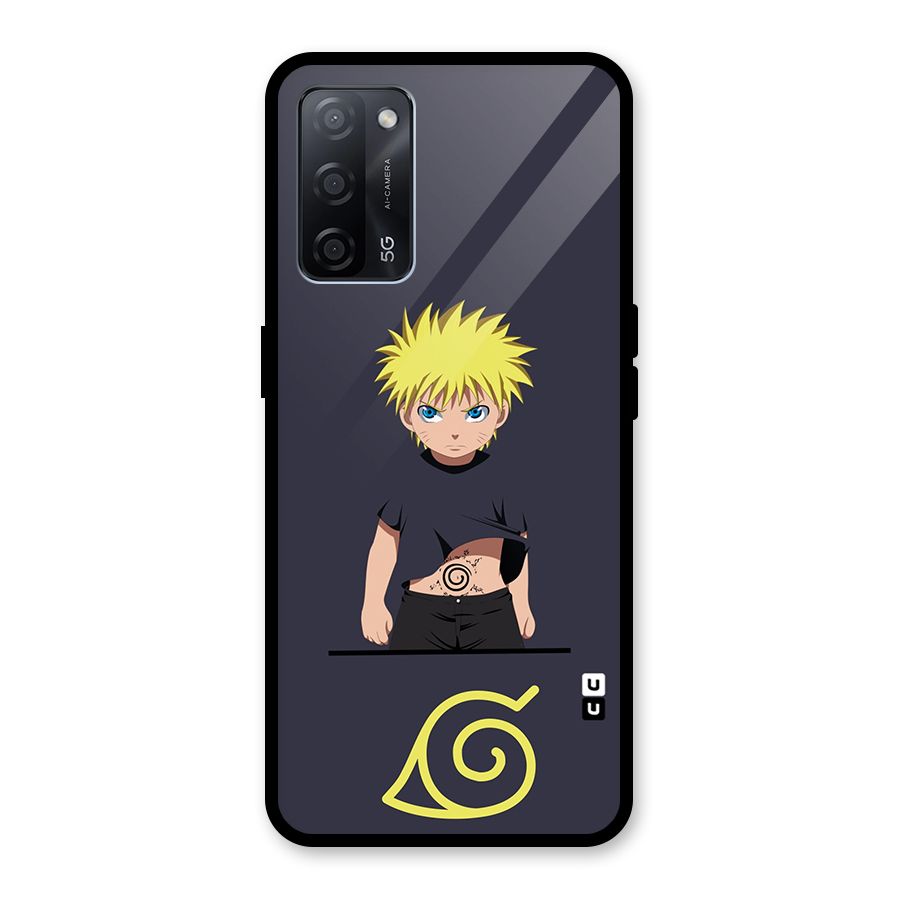 Naruto Kid Glass Back Case for Oppo A53s 5G