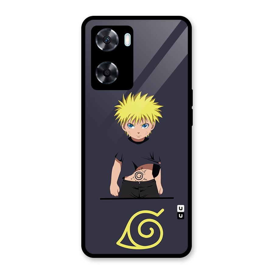 Naruto Kid Glass Back Case for Oppo A77