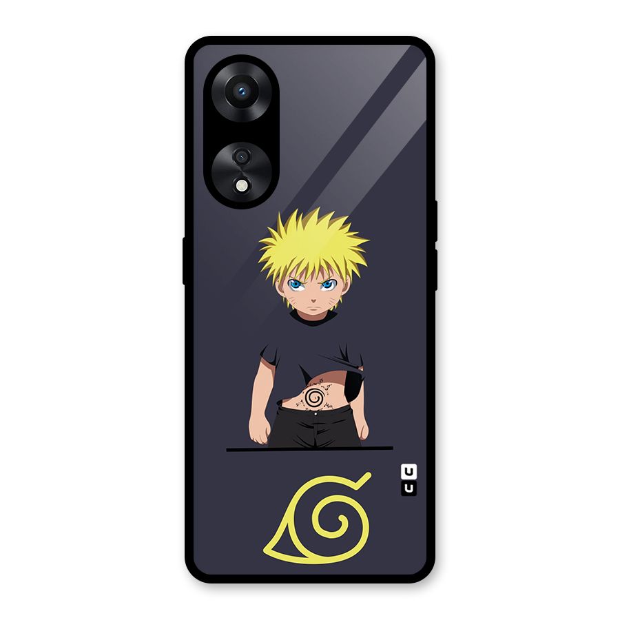 Naruto Kid Glass Back Case for Oppo A78