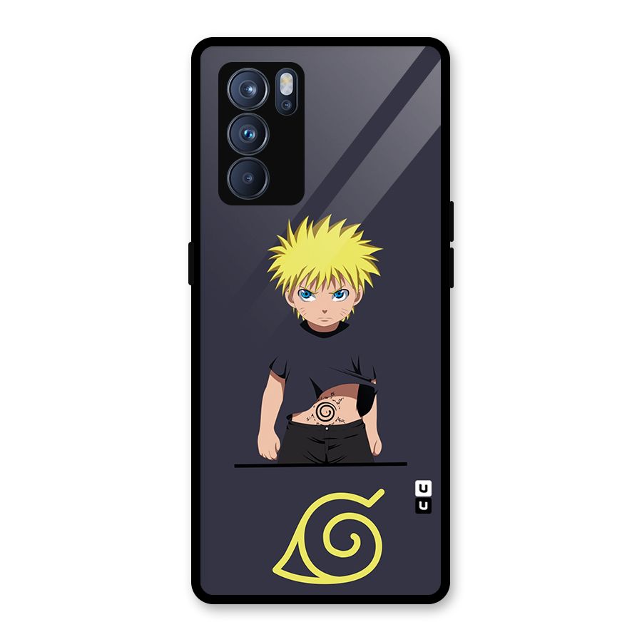 Naruto Kid Glass Back Case for Oppo Reno6 Pro 5G