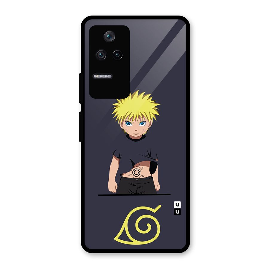 Naruto Kid Glass Back Case for Poco F4 5G