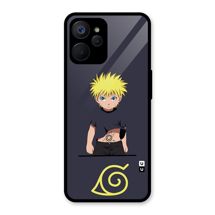 Naruto Kid Glass Back Case for Realme 9i 5G