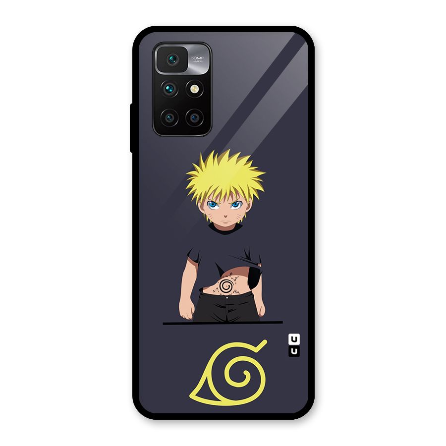 Naruto Kid Glass Back Case for Redmi 10 Prime