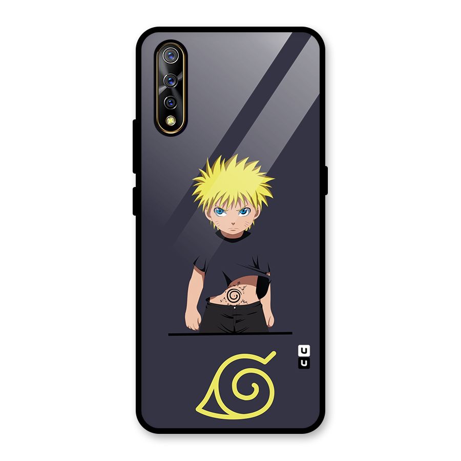 Naruto Kid Glass Back Case for Vivo S1