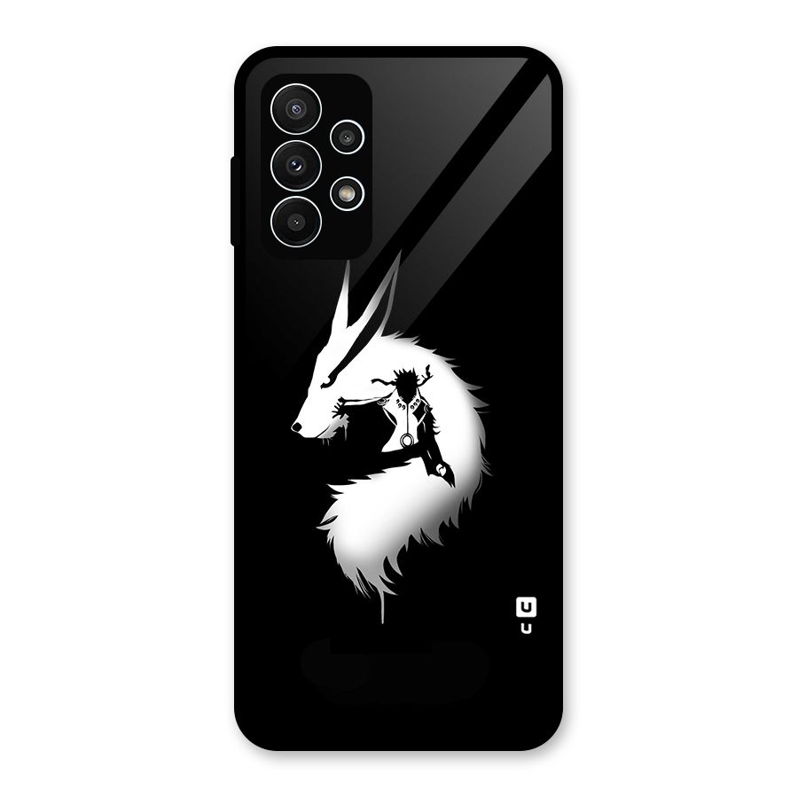 Naruto Kurama Mode Glass Back Case for Galaxy A23