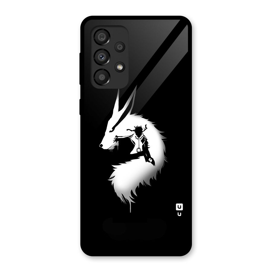 Naruto Kurama Mode Glass Back Case for Galaxy A33 5G