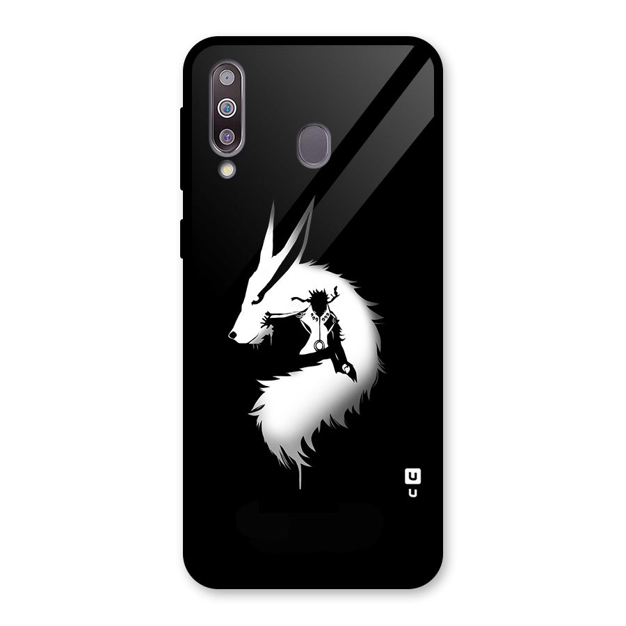 Naruto Kurama Mode Glass Back Case for Galaxy M30