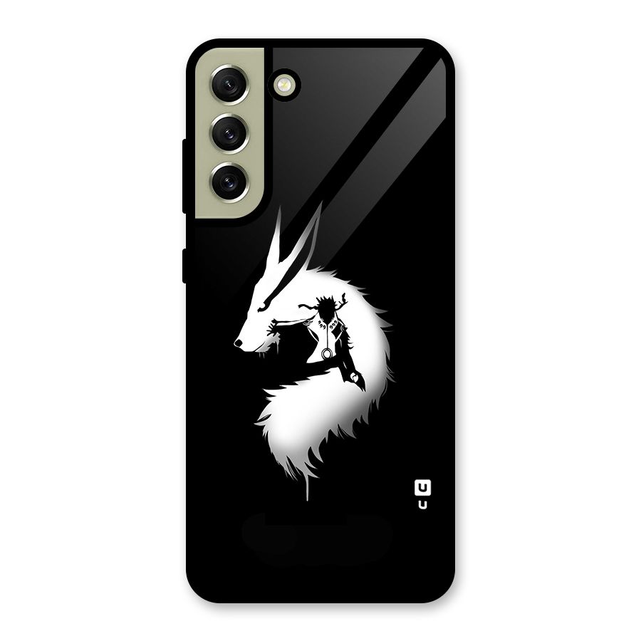Naruto Kurama Mode Glass Back Case for Galaxy S21 FE 5G