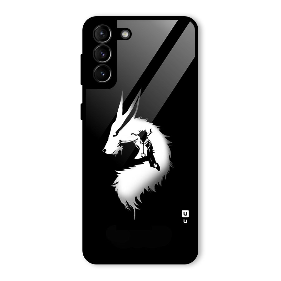 Naruto Kurama Mode Glass Back Case for Galaxy S21 Plus