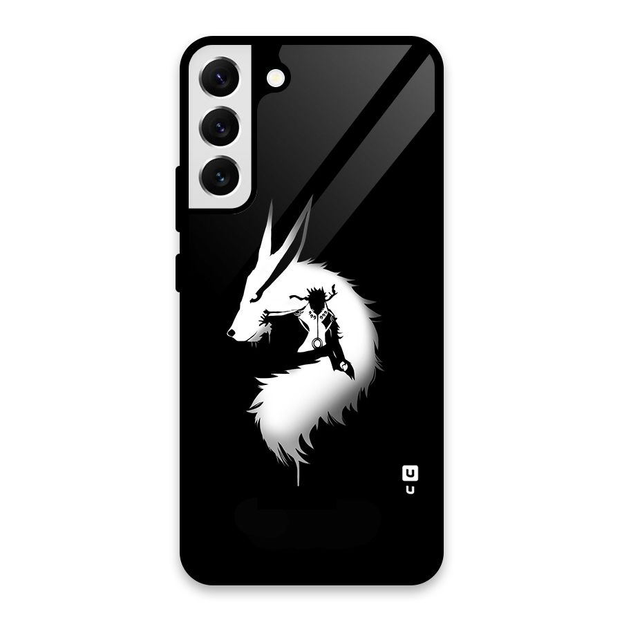 Naruto Kurama Mode Glass Back Case for Galaxy S22 Plus 5G