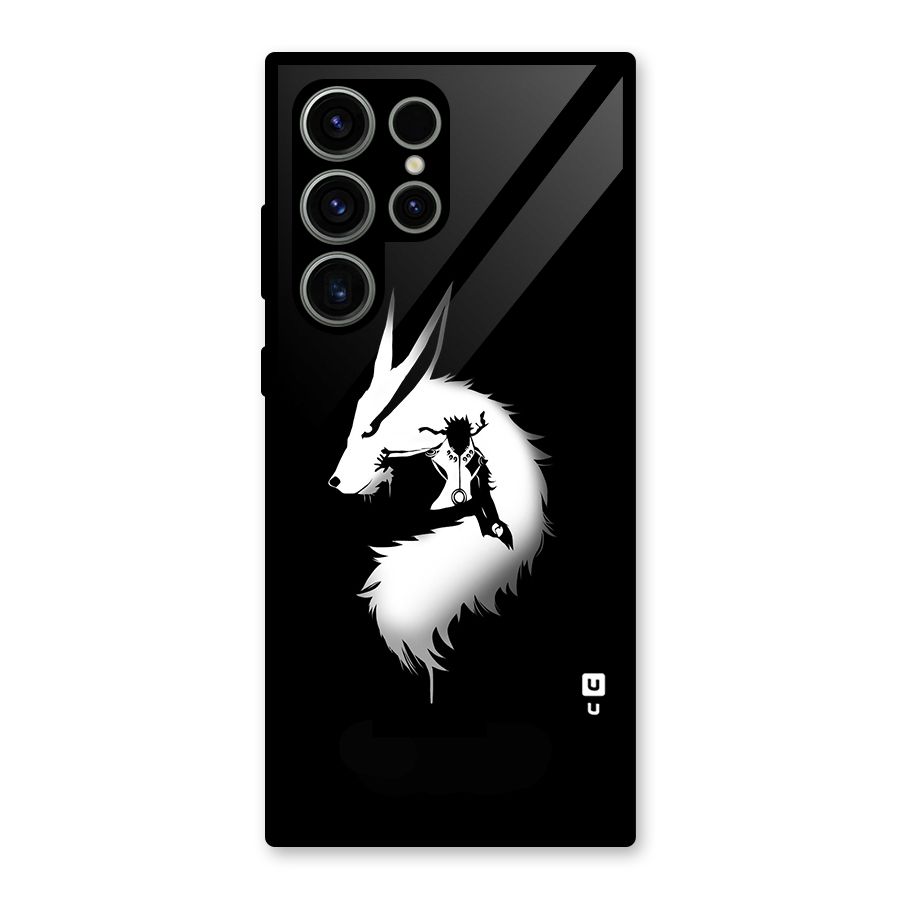 Naruto Kurama Mode Glass Back Case for Galaxy S23 Ultra