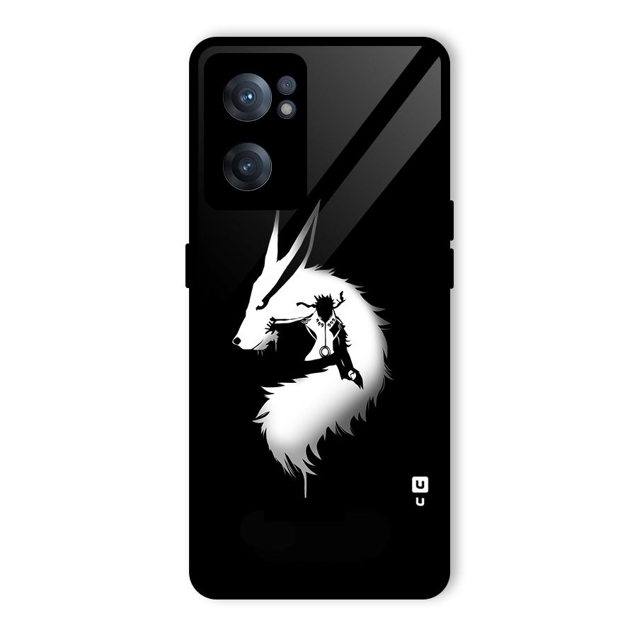 Naruto Kurama Mode Glass Back Case for OnePlus Nord CE 2 5G