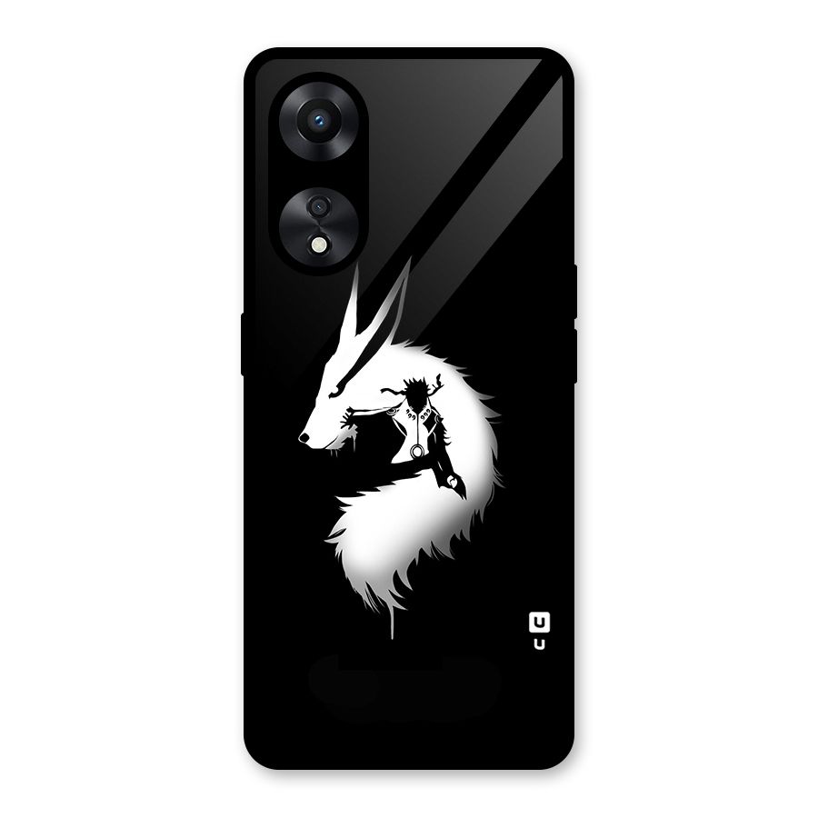 Naruto Kurama Mode Glass Back Case for Oppo A78