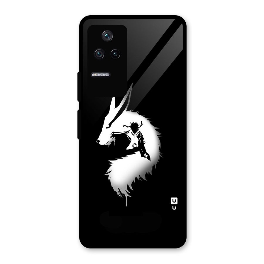 Naruto Kurama Mode Glass Back Case for Poco F4 5G