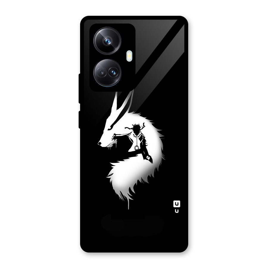 Naruto Kurama Mode Glass Back Case for Realme 10 Pro Plus