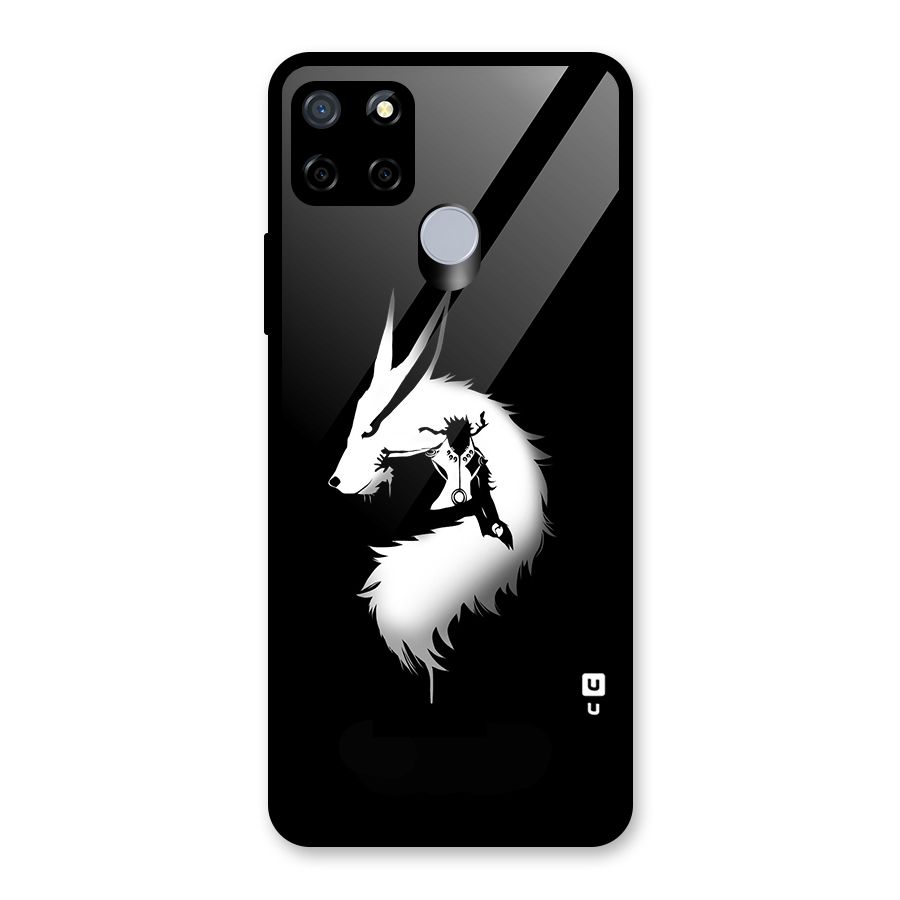 Naruto Kurama Mode Glass Back Case for Realme C15