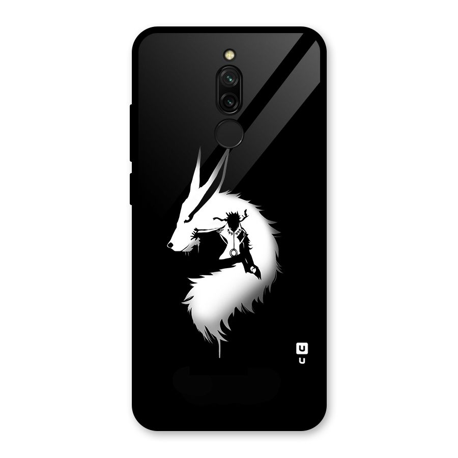 Naruto Kurama Mode Glass Back Case for Redmi 8