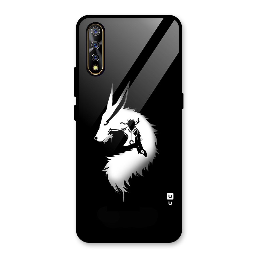 Naruto Kurama Mode Glass Back Case for Vivo S1