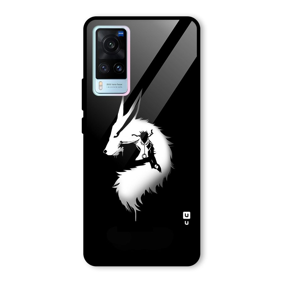 Naruto Kurama Mode Glass Back Case for Vivo X60