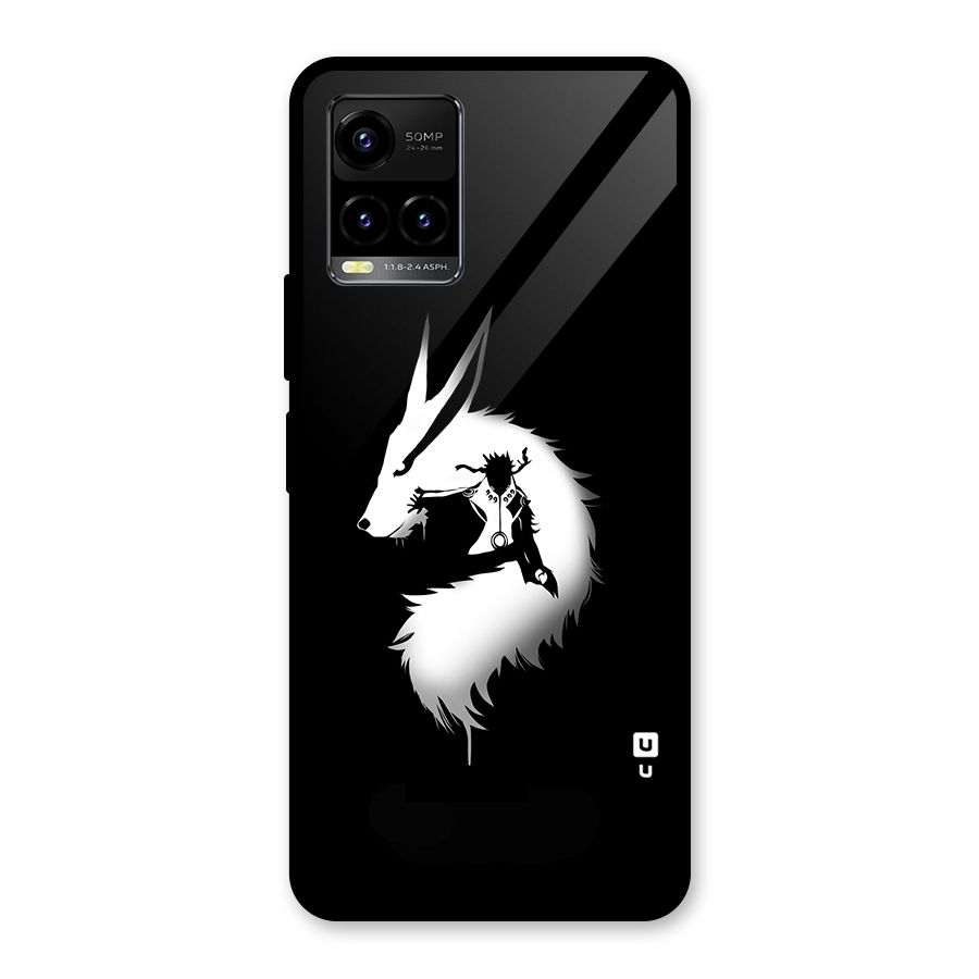 Naruto Kurama Mode Glass Back Case for Vivo Y21T