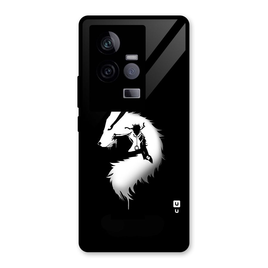 Naruto Kurama Mode Glass Back Case for Vivo iQOO 11 5G