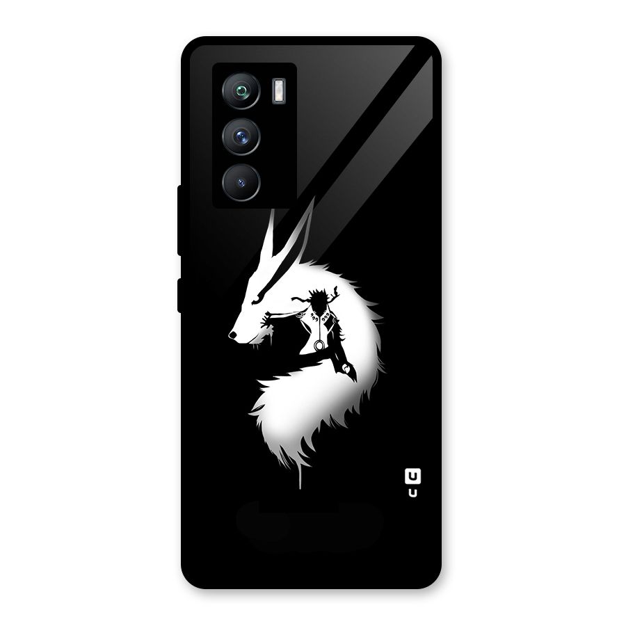 Naruto Kurama Mode Glass Back Case for Vivo iQOO 9 SE