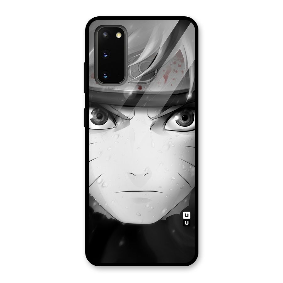 Naruto Monochrome Glass Back Case for Galaxy S20