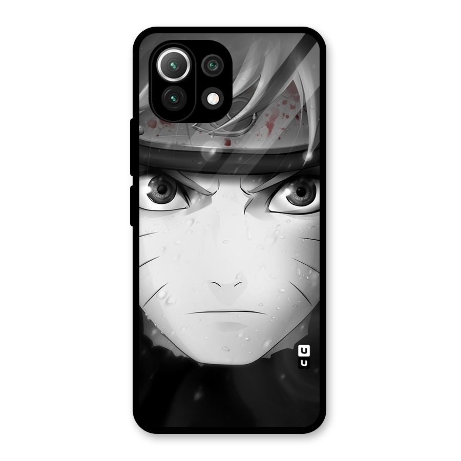 Naruto Monochrome Glass Back Case for Mi 11 Lite