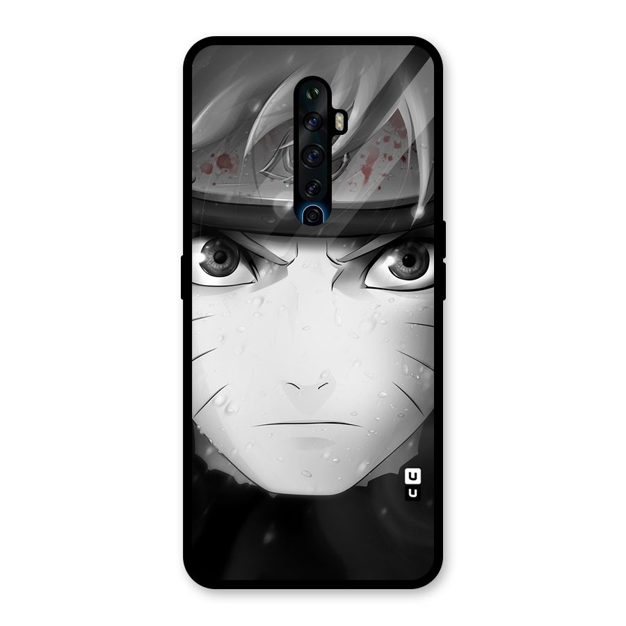 Naruto Monochrome Glass Back Case for Oppo Reno2 F