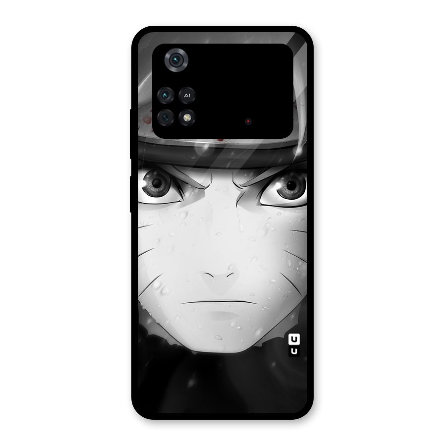 Naruto Monochrome Glass Back Case for Poco M4 Pro 4G