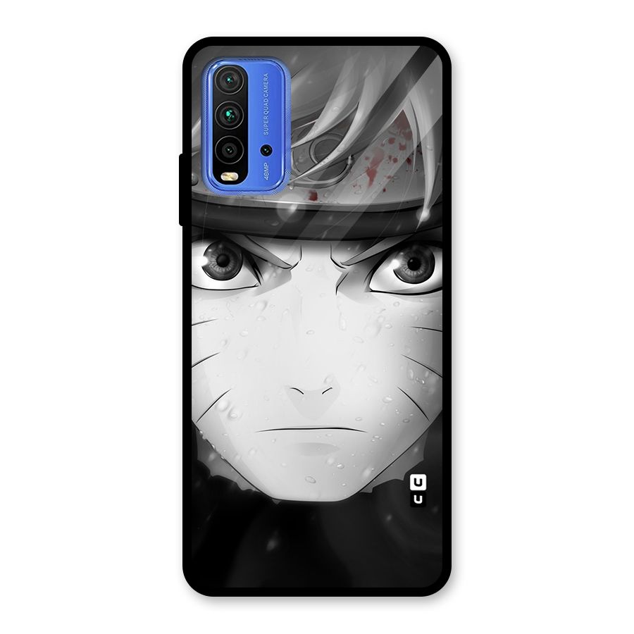 Naruto Monochrome Glass Back Case for Redmi 9 Power