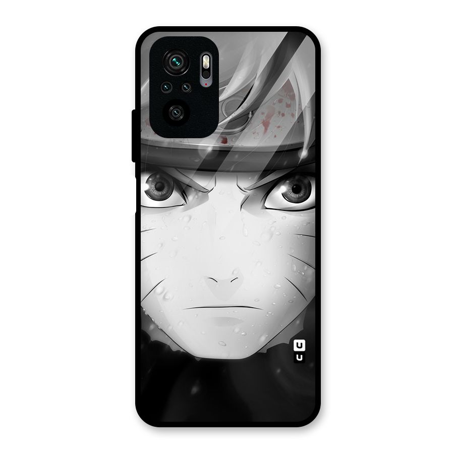 Naruto Monochrome Glass Back Case for Redmi Note 10S