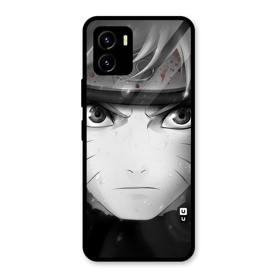 Naruto Monochrome Glass Back Case for Vivo Y15s