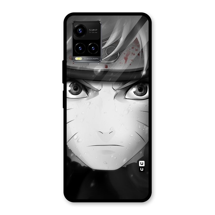 Naruto Monochrome Glass Back Case for Vivo Y33s