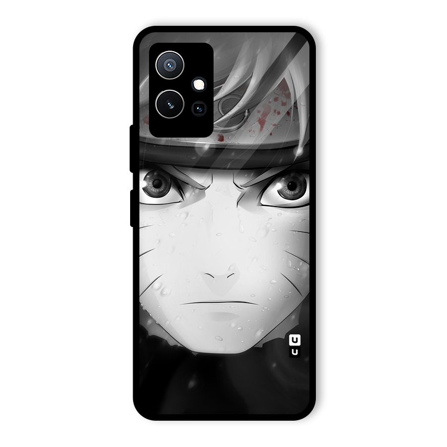 Naruto Monochrome Glass Back Case for Vivo Y75 5G
