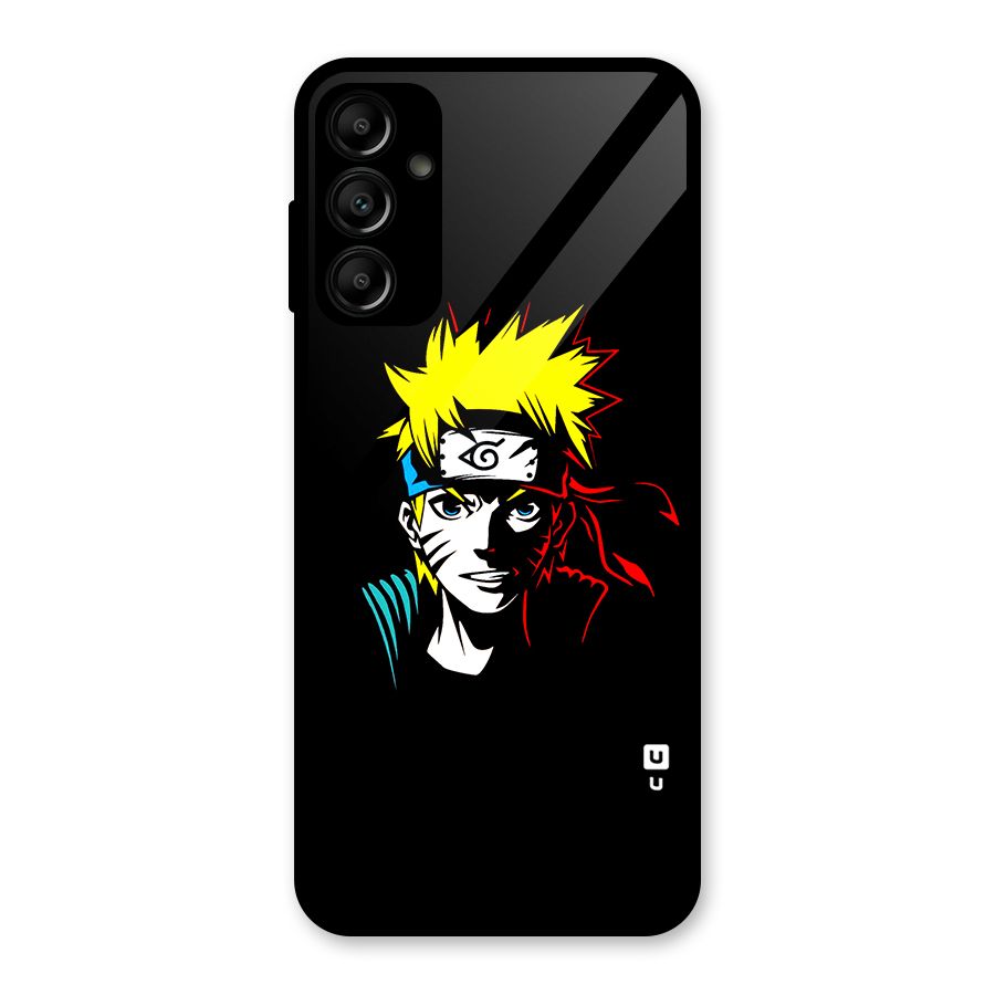 Naruto Pen Sketch Art Glass Back Case for Galaxy A14 5G