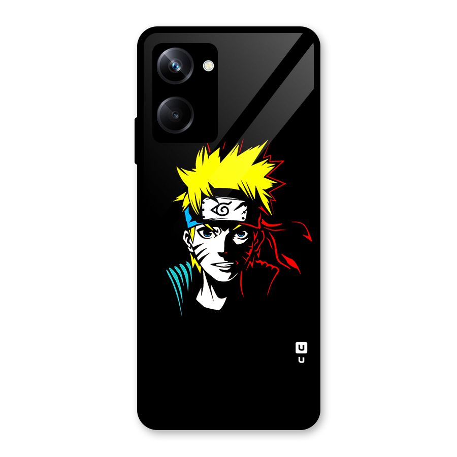 Naruto Pen Sketch Art Glass Back Case for Realme 10 Pro