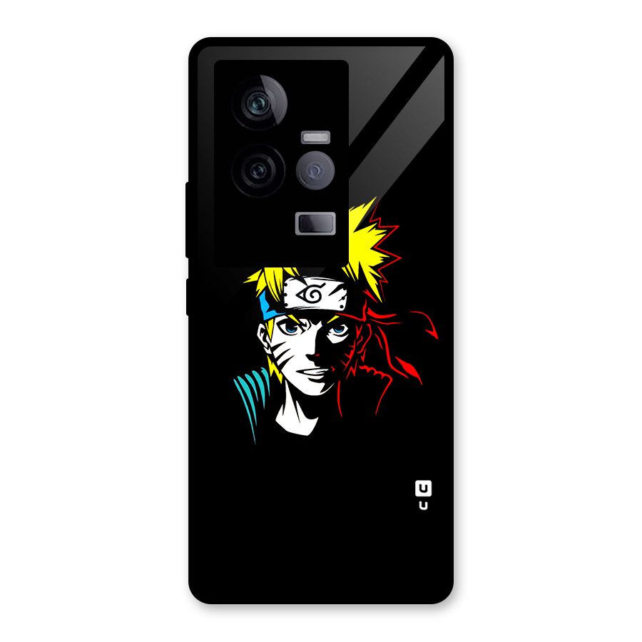Naruto Pen Sketch Art Glass Back Case for Vivo iQOO 11 5G