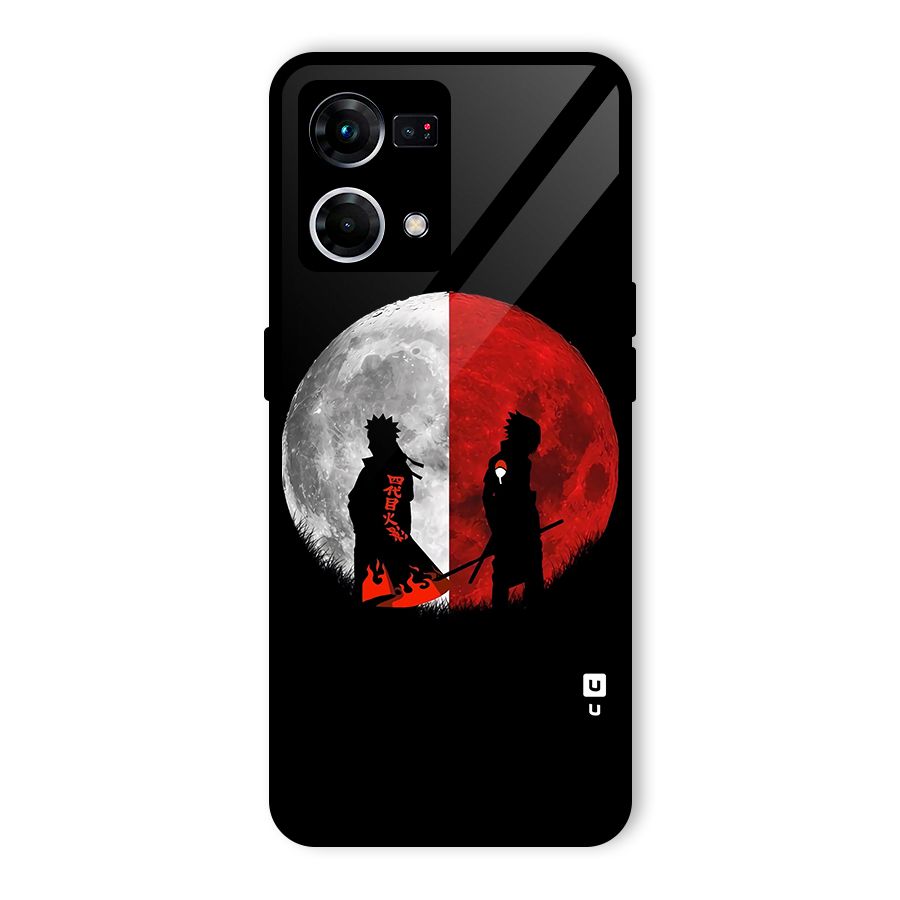 Naruto Shadow Hokage Moon Glass Back Case for Oppo F21s Pro 4G