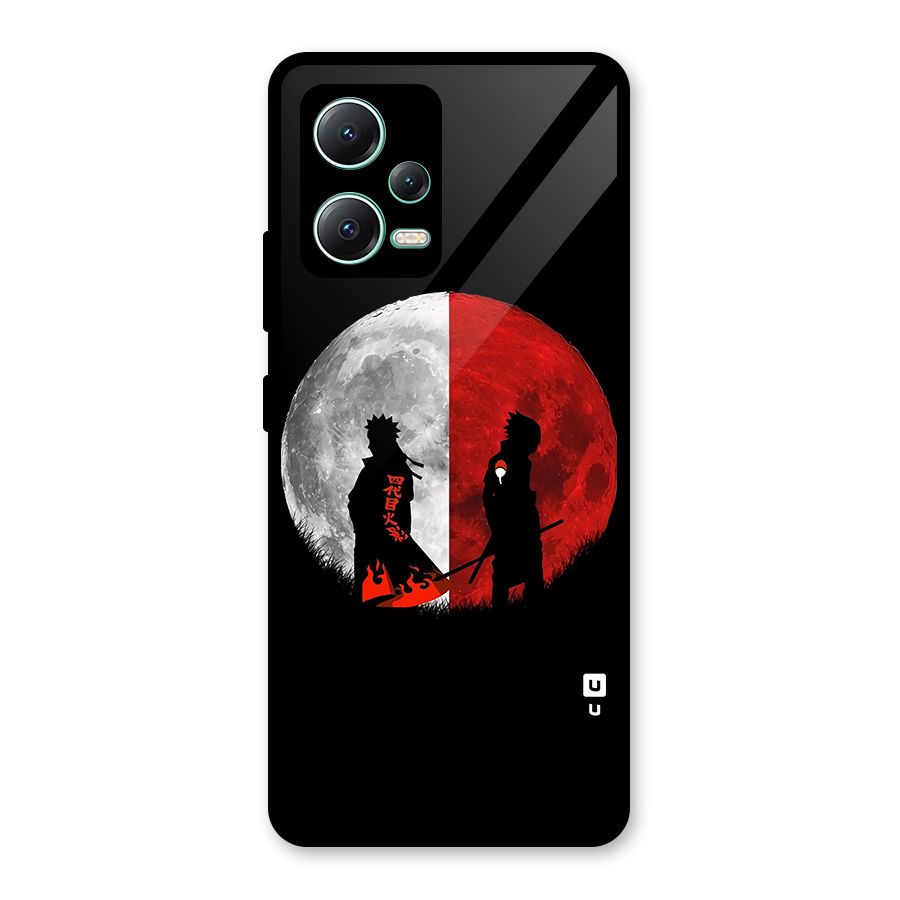 Naruto Shadow Hokage Moon Glass Back Case for Redmi Note 12 5G