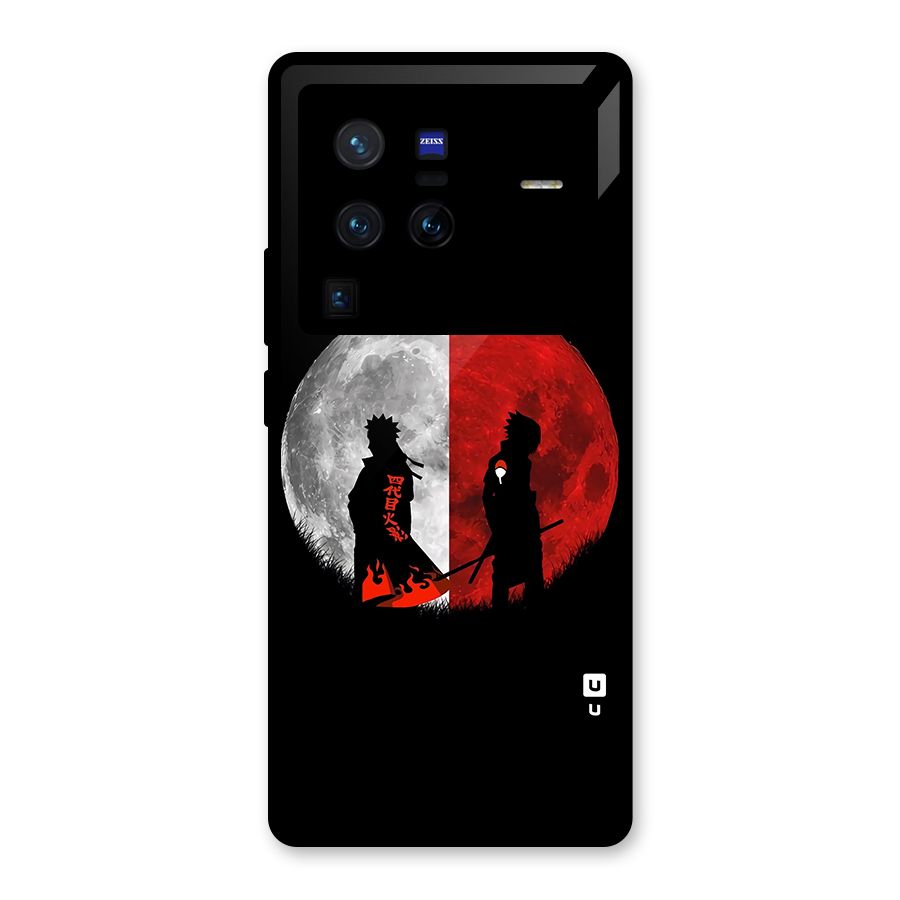 Naruto Shadow Hokage Moon Glass Back Case for Vivo X80 Pro