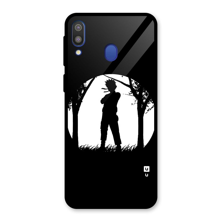 Naruto Silhouette Glass Back Case for Galaxy M20