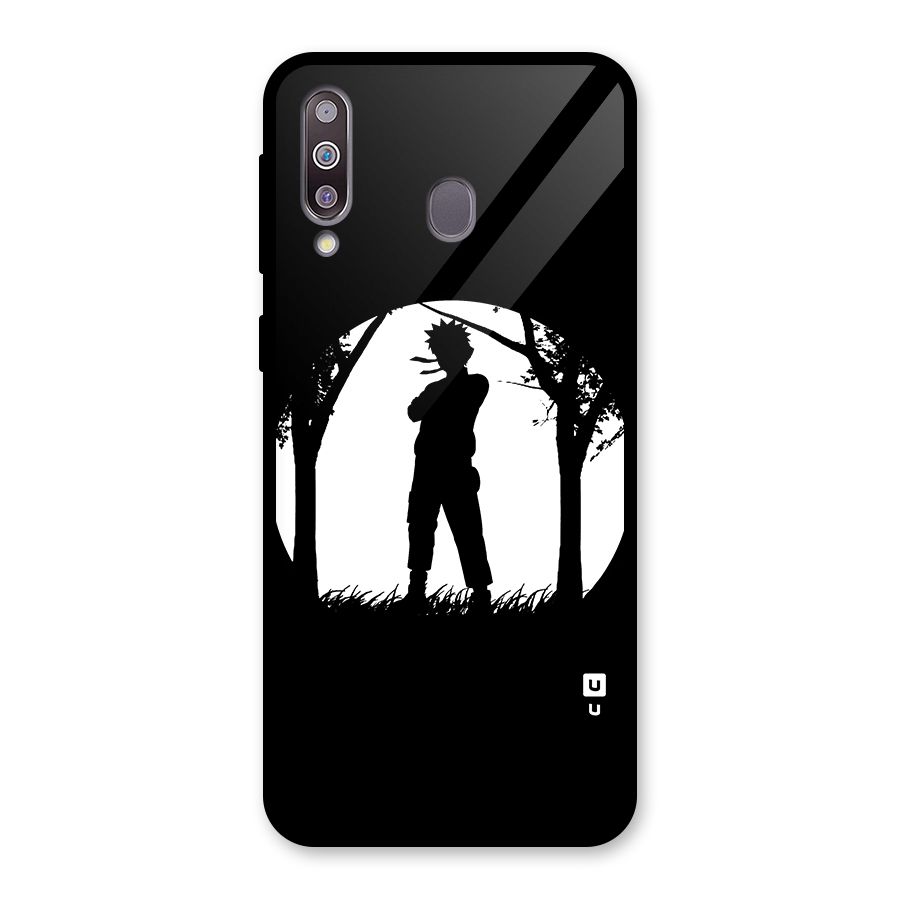 Naruto Silhouette Glass Back Case for Galaxy M30