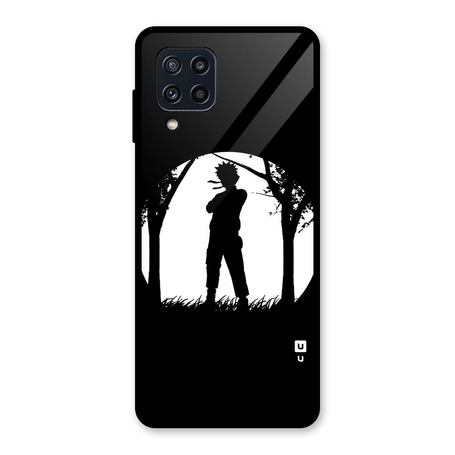 Naruto Silhouette Glass Back Case for Galaxy M32