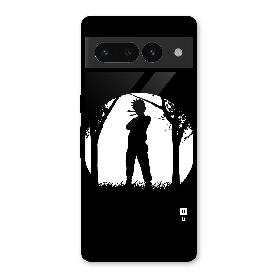 Naruto Silhouette Glass Back Case for Google Pixel 7 Pro